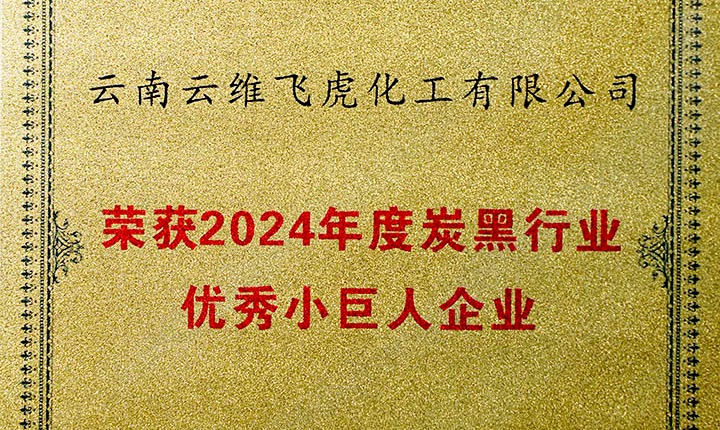 声誉加冕，未来可期！云维飞虎公司荣膺“中国炭黑行业优异小巨人”